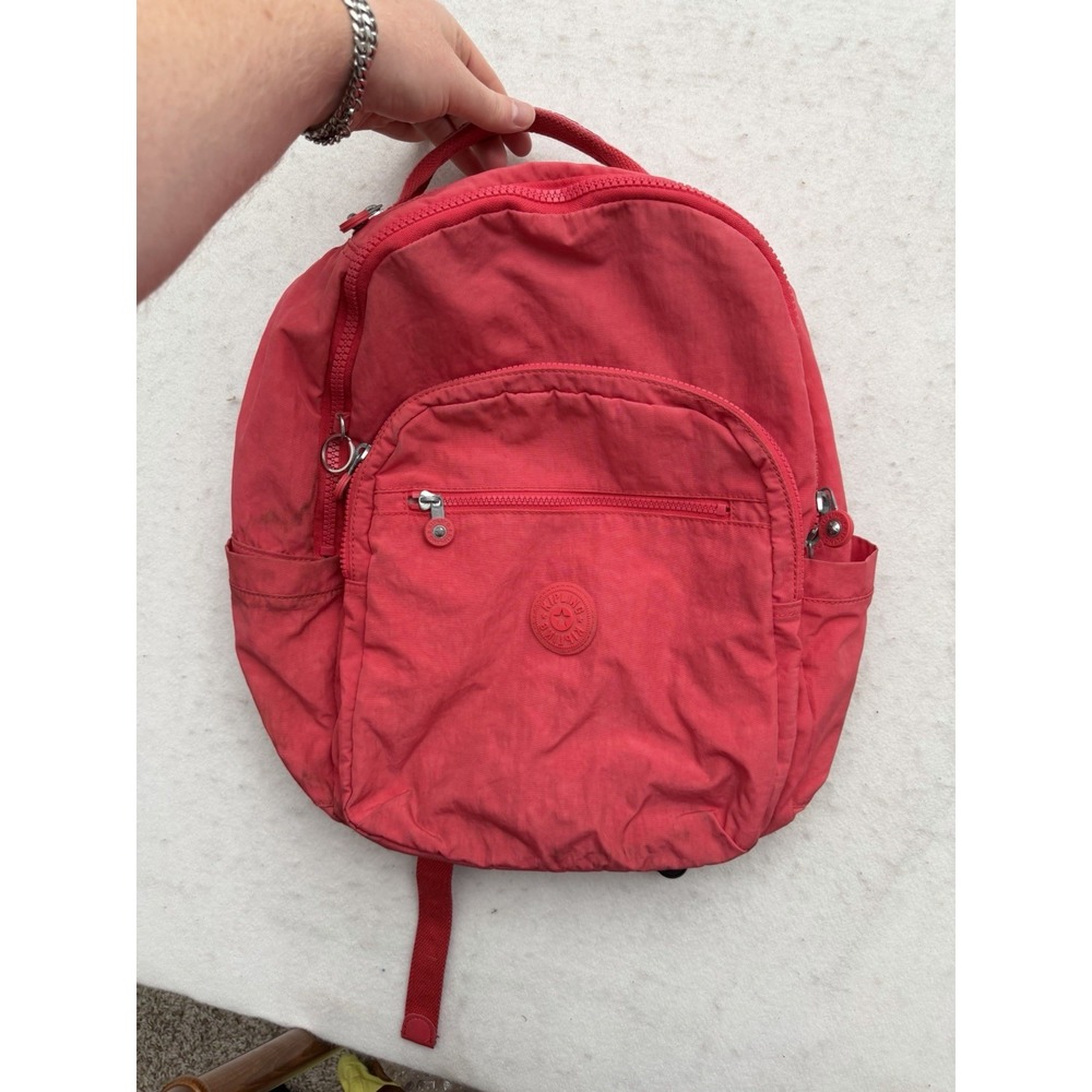 Kipling Seoul Backpack Red - 15" Laptop Bag